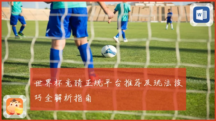 世界杯竞猜正规平台推荐及玩法技巧全解析指南